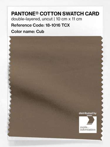 Artikelbild des Artikels “PANTONE® COTTON SWATCH CARD 18-1016 TCX Cub “