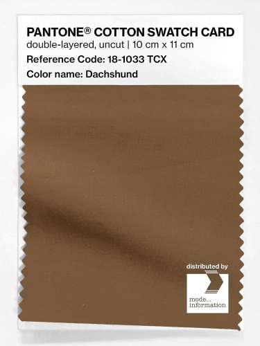 Artikelbild des Artikels “PANTONE® COTTON SWATCH CARD 18-1033 TCX Dachshund “