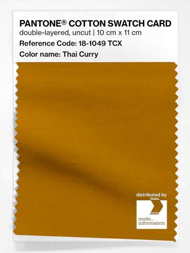 Artikelbild des Artikels “PANTONE® COTTON SWATCH CARD 18-1049 TCX Thai Curry “