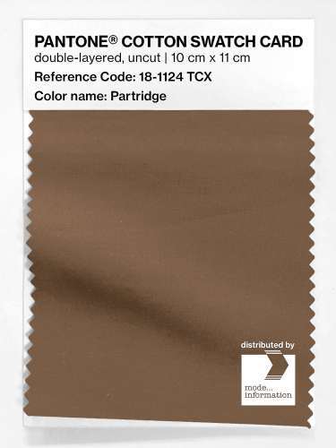 PANTONE® COTTON SWATCH CARD 18-1124 TCX Partridge