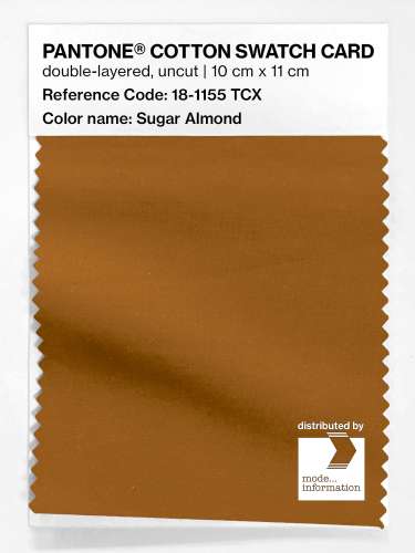 PANTONE® COTTON SWATCH CARD 18-1155 TCX Sugar Almond