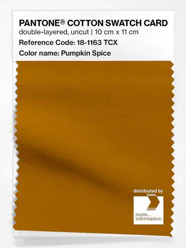 Product image of the product “PANTONE® COTTON SWATCH CARD 18-1163 TCX Pumpkin Spice ”