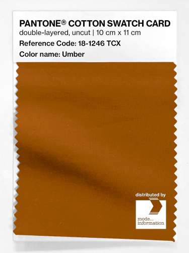PANTONE® COTTON SWATCH CARD 18-1246 TCX Umber