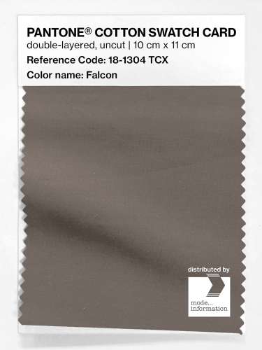 Product image of the product “PANTONE® COTTON SWATCH CARD 18-1304 TCX Falcon ”