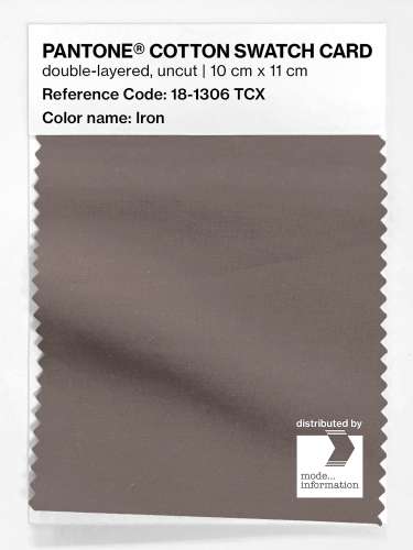 PANTONE® COTTON SWATCH CARD 18-1306 TCX Iron