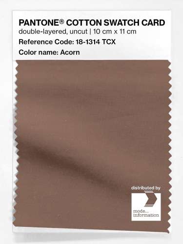 Product image of the product “PANTONE® COTTON SWATCH CARD 18-1314 TCX Acorn ”