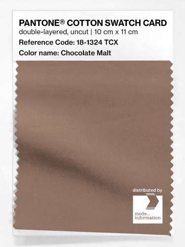 Artikelbild des Artikels “PANTONE® COTTON SWATCH CARD 18-1324 TCX Chocolate Malt “