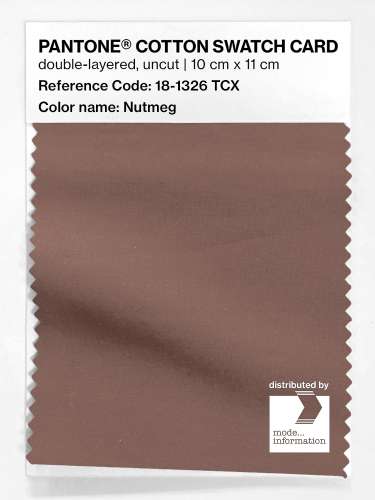 Product image of the product “PANTONE® COTTON SWATCH CARD 18-1326 TCX Nutmeg ”