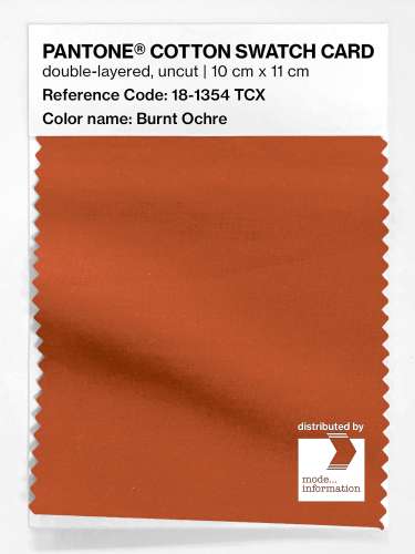 Artikelbild des Artikels “PANTONE® COTTON SWATCH CARD 18-1354 TCX Burnt Ochre “