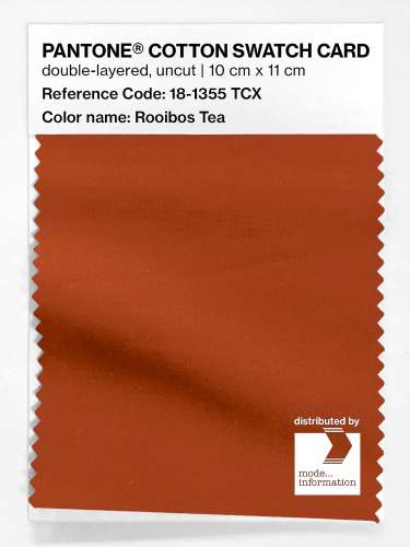 PANTONE® COTTON SWATCH CARD 18-1355 TCX Rooibos Tea