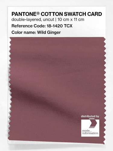 PANTONE® COTTON SWATCH CARD 18-1420 TCX Wild Ginger