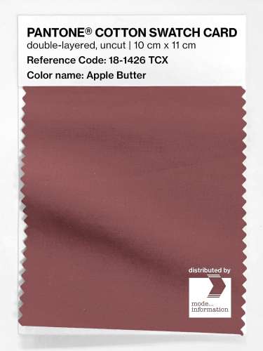 PANTONE® COTTON SWATCH CARD 18-1426 TCX Apple Butter