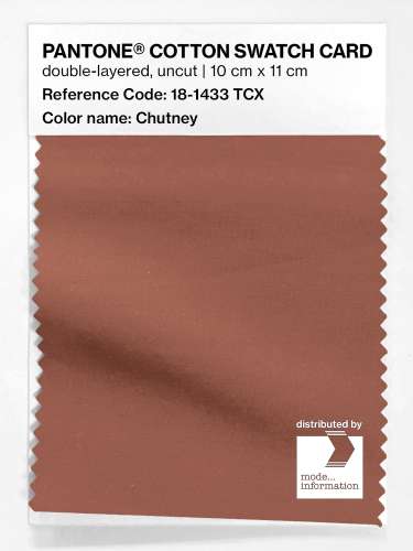 Artikelbild des Artikels “PANTONE® COTTON SWATCH CARD 18-1433 TCX Chutney “