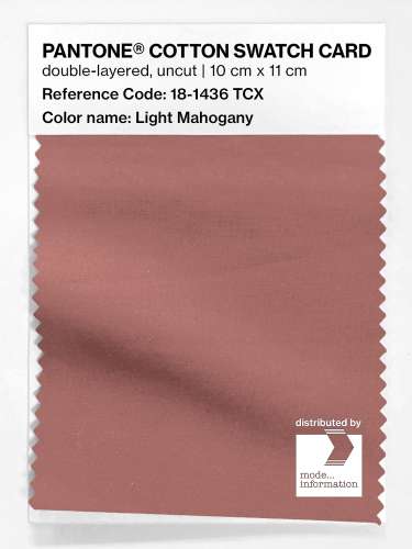 Artikelbild des Artikels “PANTONE® COTTON SWATCH CARD 18-1436 TCX Light Mahogany “