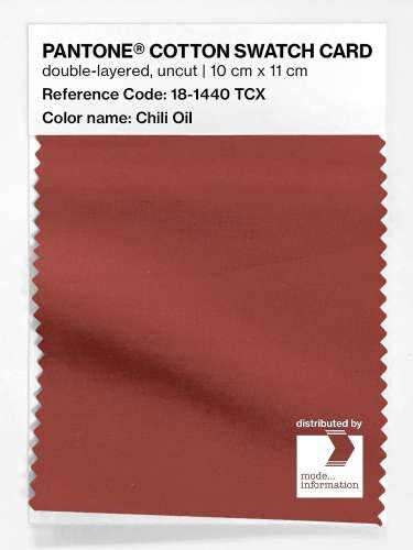 Artikelbild des Artikels “PANTONE® COTTON SWATCH CARD 18-1440 TCX Chili Oil “