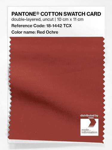 Artikelbild des Artikels “PANTONE® COTTON SWATCH CARD 18-1442 TCX Red Ochre “