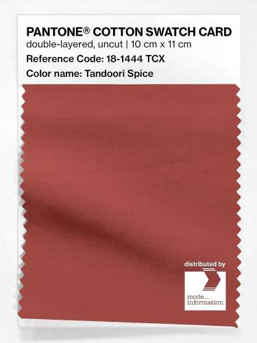 Artikelbild des Artikels “PANTONE® COTTON SWATCH CARD 18-1444 TCX Tandoori Spice “