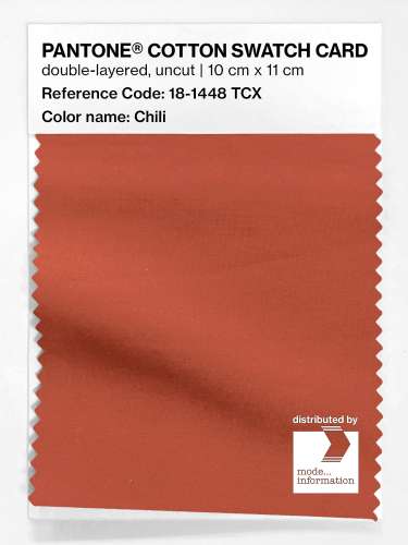 Artikelbild des Artikels “PANTONE® COTTON SWATCH CARD 18-1448 TCX Chili “