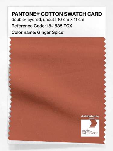 Artikelbild des Artikels “PANTONE® COTTON SWATCH CARD 18-1535 TCX Ginger Spice “
