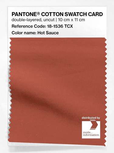 Artikelbild des Artikels “PANTONE® COTTON SWATCH CARD 18-1536 TCX Hot Sauce “