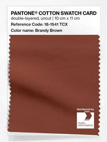 Artikelbild des Artikels “PANTONE® COTTON SWATCH CARD 18-1541 TCX Brandy Brown “
