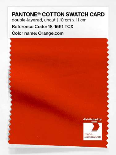 Artikelbild des Artikels “PANTONE® COTTON SWATCH CARD 18-1561 TCX Orange.com “