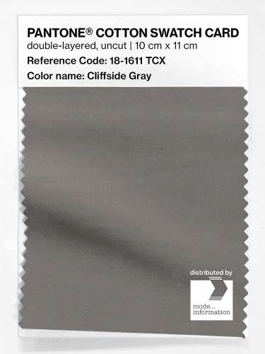 Artikelbild des Artikels “PANTONE® COTTON SWATCH CARD 18-1611 TCX Cliffside Gray “