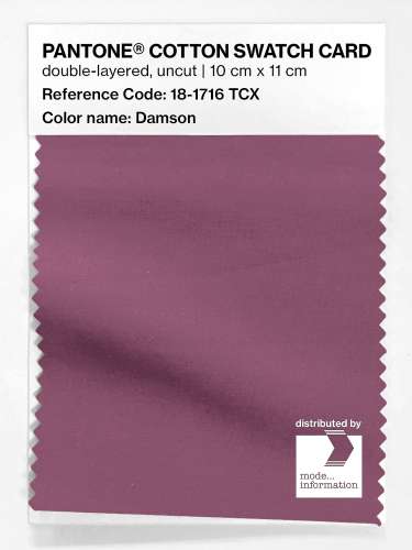 Artikelbild des Artikels “PANTONE® COTTON SWATCH CARD 18-1716 TCX Damson “