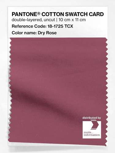 Artikelbild des Artikels “PANTONE® COTTON SWATCH CARD 18-1725 TCX Dry Rose “