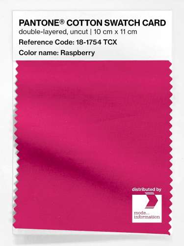 Artikelbild des Artikels “PANTONE® COTTON SWATCH CARD 18-1754 TCX Raspberry “
