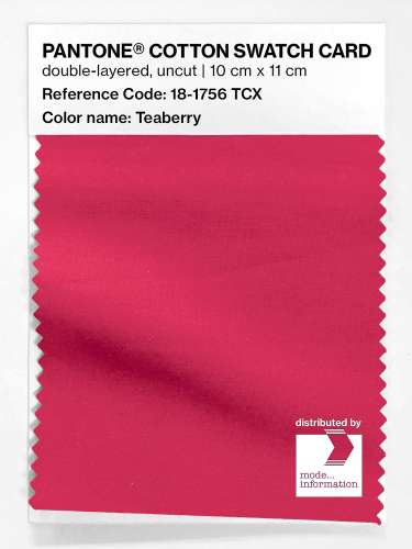 Artikelbild des Artikels “PANTONE® COTTON SWATCH CARD 18-1756 TCX Teaberry “