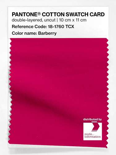 Artikelbild des Artikels “PANTONE® COTTON SWATCH CARD 18-1760 TCX Barberry “