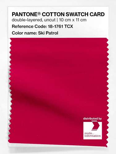 Artikelbild des Artikels “PANTONE® COTTON SWATCH CARD 18-1761 TCX Ski Patrol “