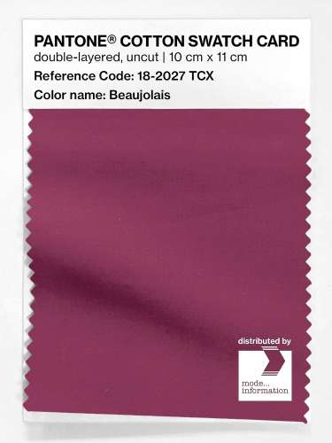 Artikelbild des Artikels “PANTONE® COTTON SWATCH CARD 18-2027 TCX Beaujolais “