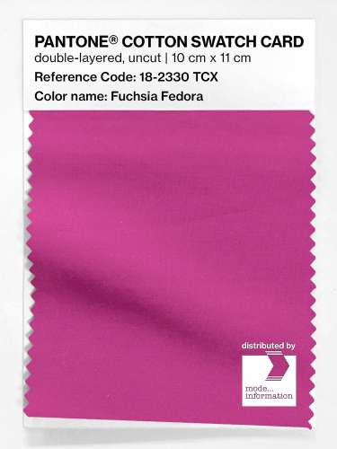 Artikelbild des Artikels “PANTONE® COTTON SWATCH CARD 18-2330 TCX Fuchsia Fedora “