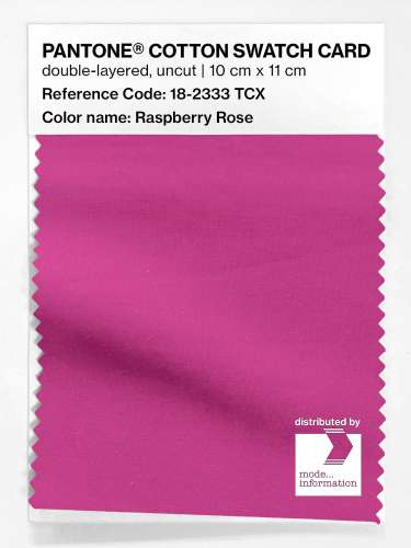 PANTONE® COTTON SWATCH CARD 18-2333 TCX Raspberry Rose