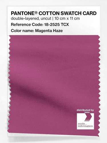 Artikelbild des Artikels “PANTONE® COTTON SWATCH CARD 18-2525 TCX Magenta Haze “
