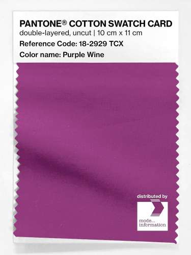 Artikelbild des Artikels “PANTONE® COTTON SWATCH CARD 18-2929 TCX Purple Wine “