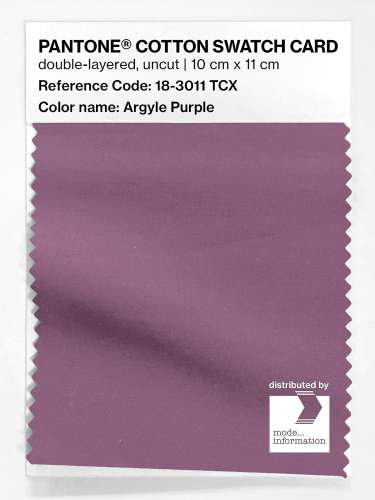 Artikelbild des Artikels “PANTONE® COTTON SWATCH CARD 18-3011 TCX Argyle Purple “
