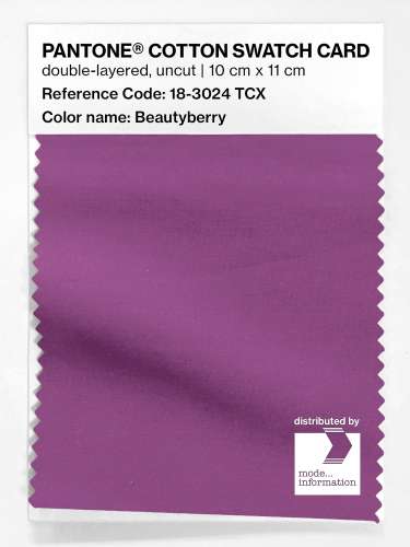 Artikelbild des Artikels “PANTONE® COTTON SWATCH CARD 18-3024 TCX Beautyberry “