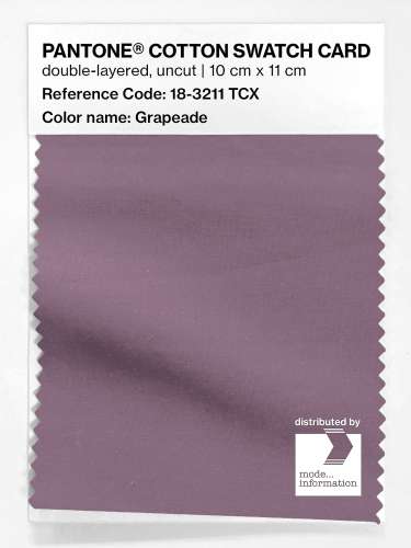 PANTONE® COTTON SWATCH CARD 18-3211 TCX Grapeade
