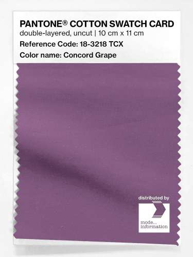 Product image of the product “PANTONE® COTTON SWATCH CARD 18-3218 TCX Concord Grape ”