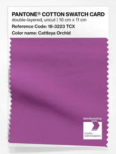Artikelbild des Artikels “PANTONE® COTTON SWATCH CARD 18-3223 TCX Cattleya Orchid “