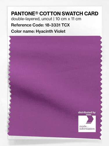 Product image of the product “PANTONE® COTTON SWATCH CARD 18-3331 TCX Hyacinth Violet ”