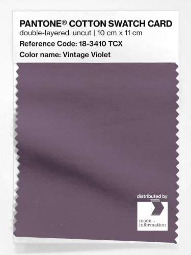 Product image of the product “PANTONE® COTTON SWATCH CARD 18-3410 TCX Vintage Violet ”