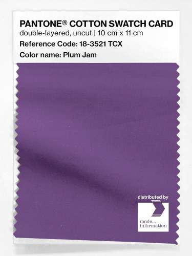 Artikelbild des Artikels “PANTONE® COTTON SWATCH CARD 18-3521 TCX Plum Jam “