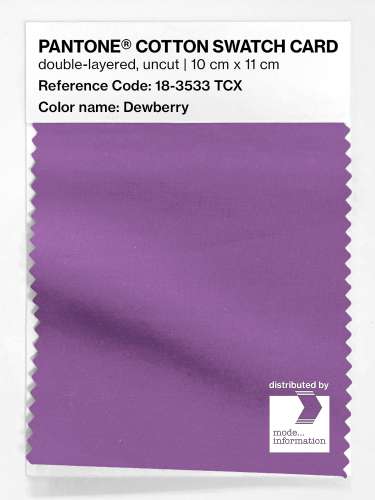 Artikelbild des Artikels “PANTONE® COTTON SWATCH CARD 18-3533 TCX Dewberry “