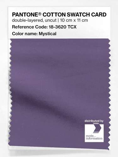 PANTONE® COTTON SWATCH CARD 18-3620 TCX Mystical
