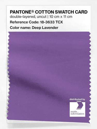 Artikelbild des Artikels “PANTONE® COTTON SWATCH CARD 18-3633 TCX Deep Lavender “
