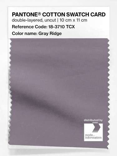 Artikelbild des Artikels “PANTONE® COTTON SWATCH CARD 18-3710 TCX Gray Ridge “